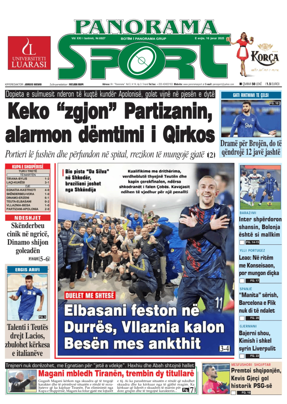 Prima-pagina-Panorama Sport-oggi-edizione-di-oggi-20250116